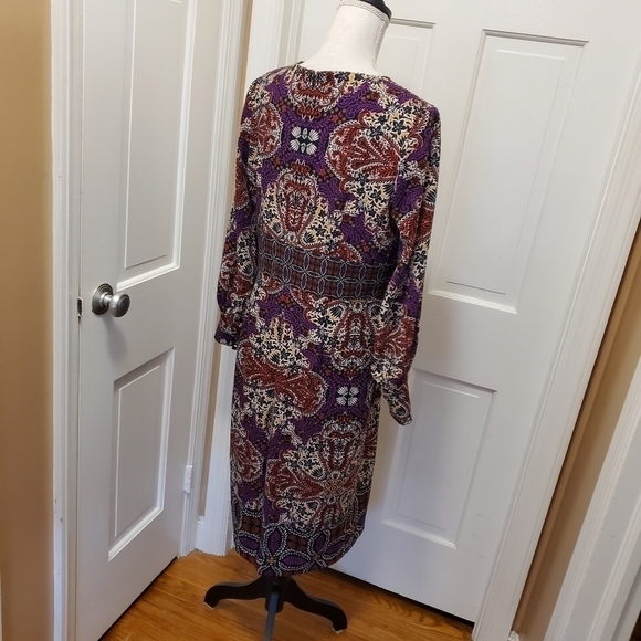 Chico's Medallion Print Sheath Dress Multicolored Size 8/10 = 1 - Picture 5 of 14